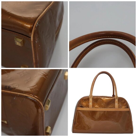 LOUIS VUITTON Monogram Vernis Tompkins Square Bag Bronze - Picture 9 of 15